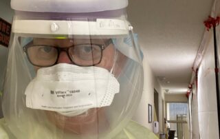 Dr. P in PPE